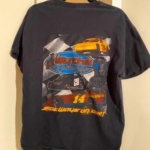 Black vintage graphic car T
